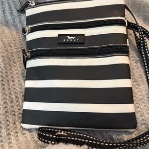 Scout Black and White Striped Crossbody Bag New Clean Tags Gift Animal Print
